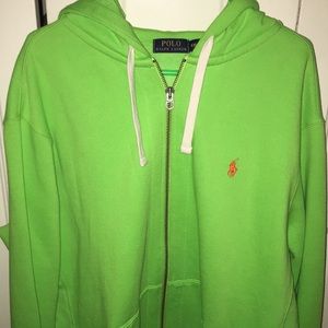 Men’s Polo Lime Green Hoodie💚💚